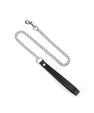 Black and silver collar and leash