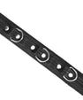 Black and silver collar and leash