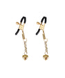 Nipple clamps with heart pendant