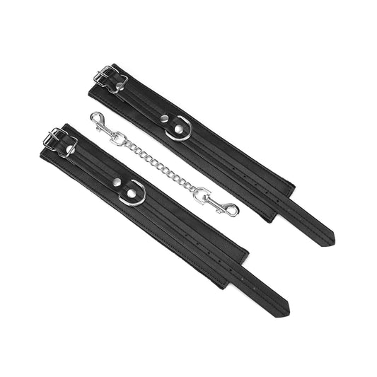 Black and silver handcuffs