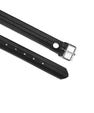 Gag Ball en cuir souple noir et argent