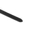 Collier en cuir vernis noir avec boucle dorée