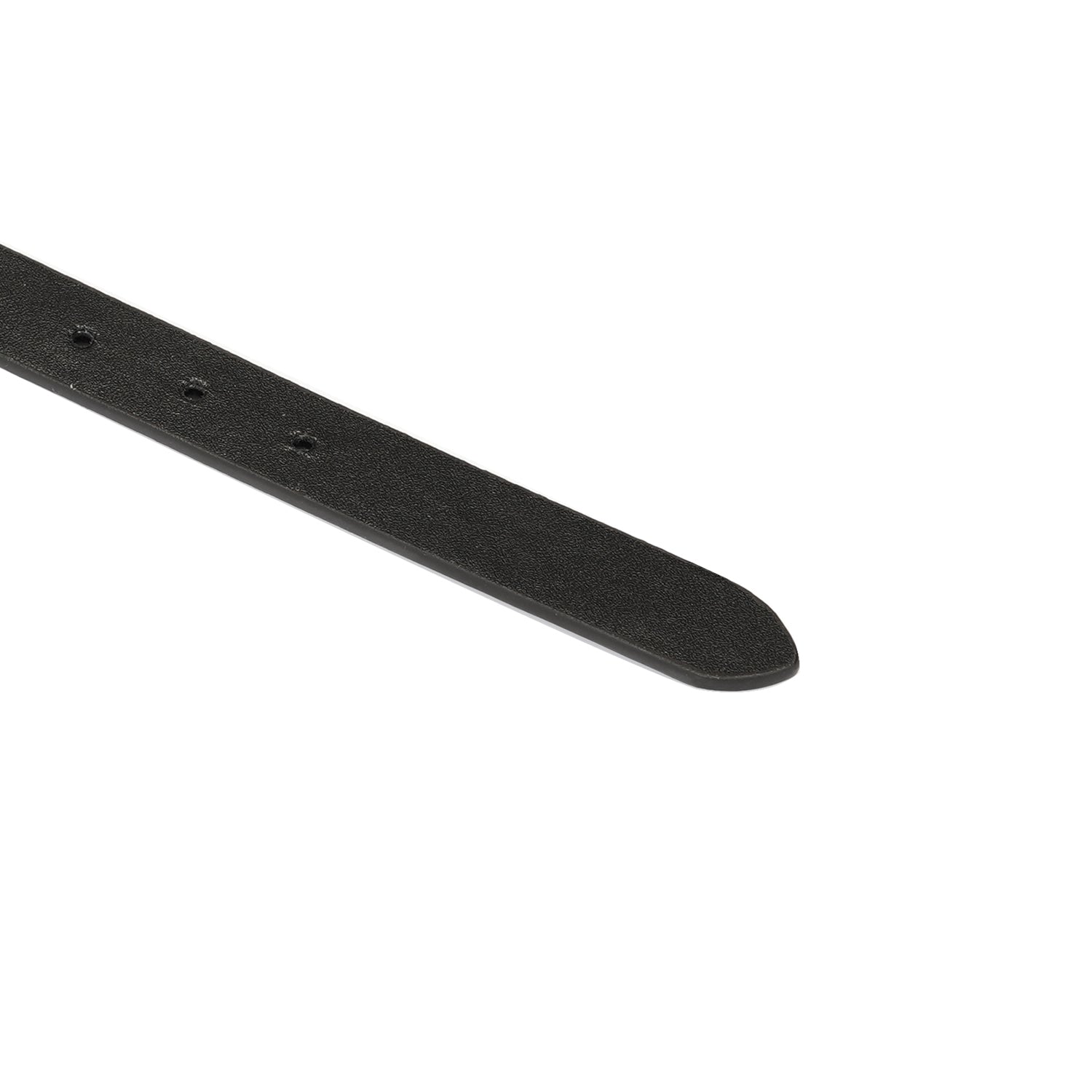 Collier en cuir vernis noir avec boucle dorée