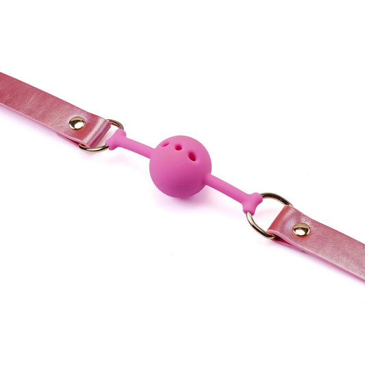 Iridescent pink Gag Ball