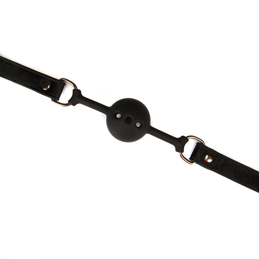Vegan Black Velvet Gag Ball