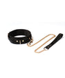 Collier avec laisse velours Noir