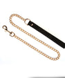 Collier avec laisse velours Noir
