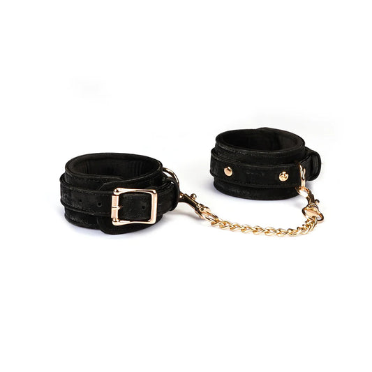 Black and gold vegan handcuffs