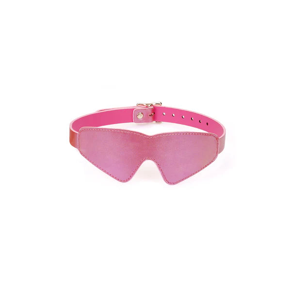 Bandeau pour les yeux rose irisé