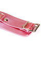 Menottes en cuir rose irisé