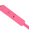 Menottes en cuir rose irisé
