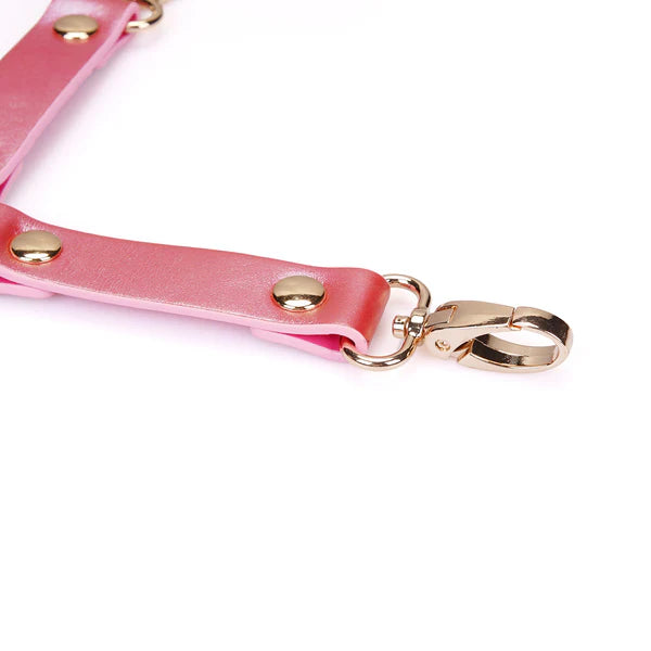 Iridescent pink connector