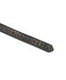 Collier en cuir effet crocodile avec finitions dorées