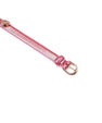 Collier avec laisse rose irisé
