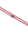 Collier avec laisse rose irisé