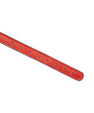 Collier fin en cuir Rouge avec strass