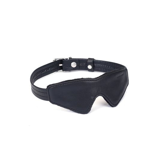 Bandeau pour les yeux noir et argent