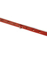 Collier fin en cuir Rouge avec strass