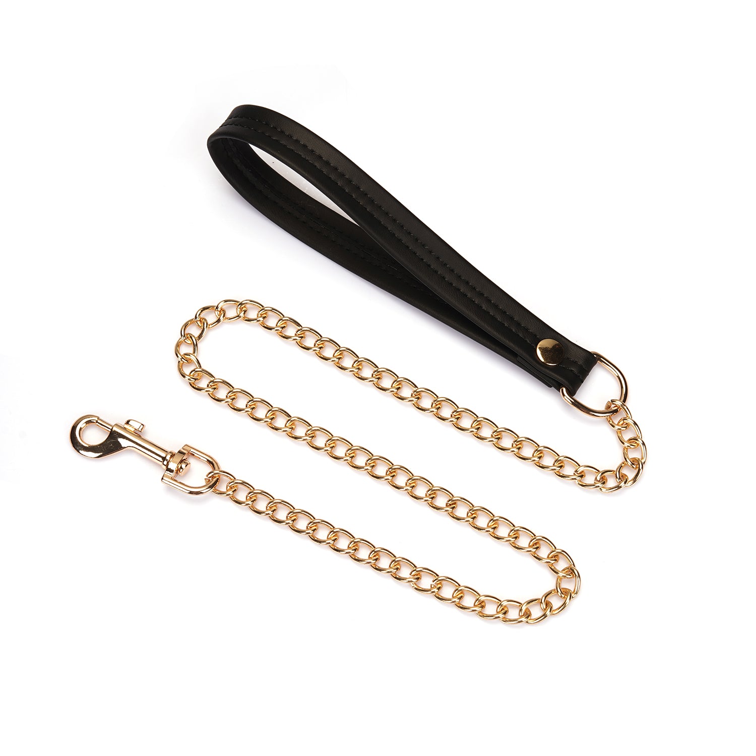 Black and gold collar and leash