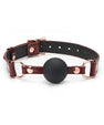 Gag Ball en cuir bordeaux