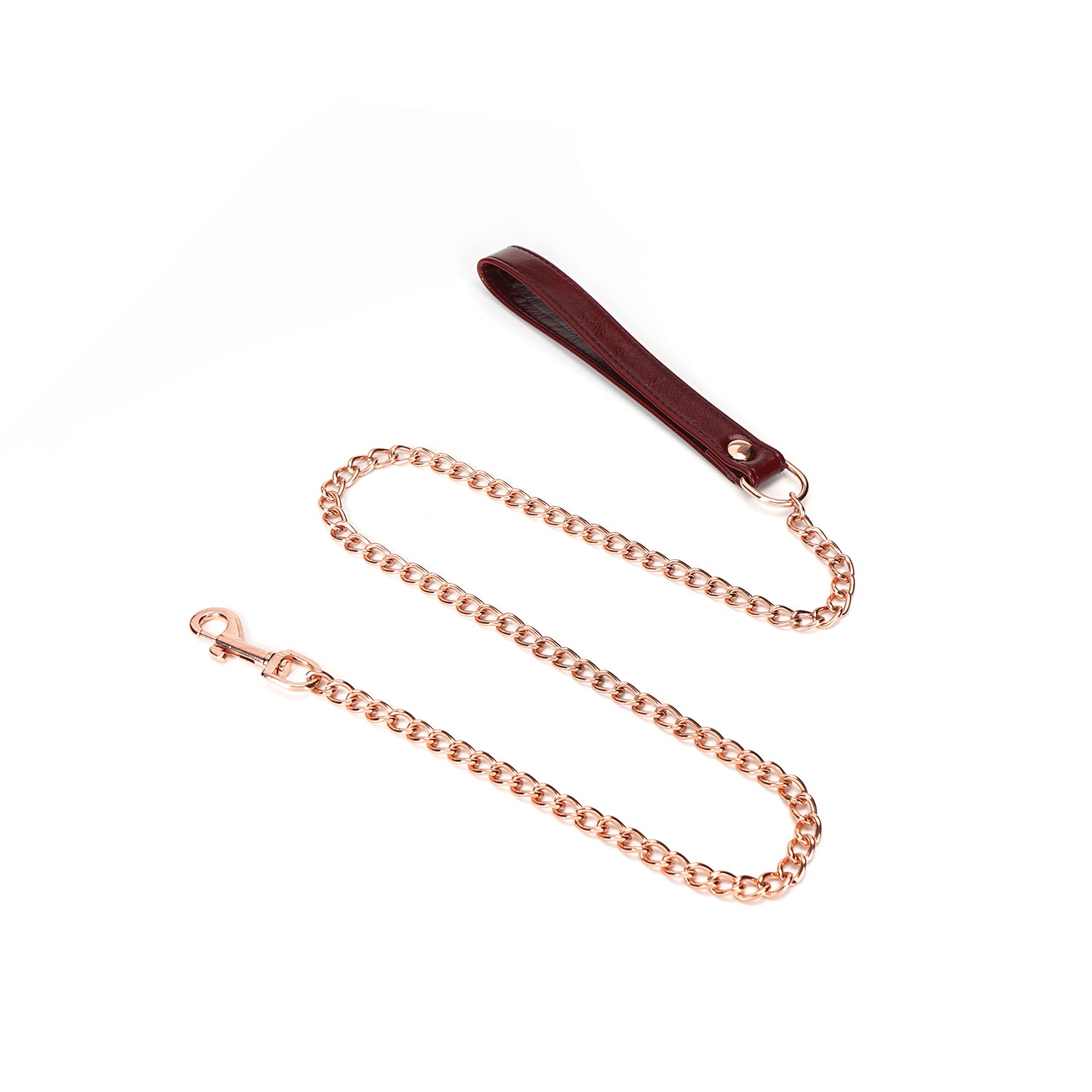 Collier bordeaux avec multiples boucles