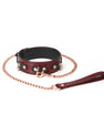Collier bordeaux avec multiples boucles