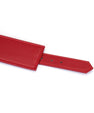 Red faux leather and gold metal handcuffs