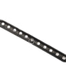 Black leather choker with diamonds