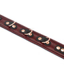 Collier bordeaux avec multiples boucles