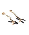 Nipple clamps with heart pendant