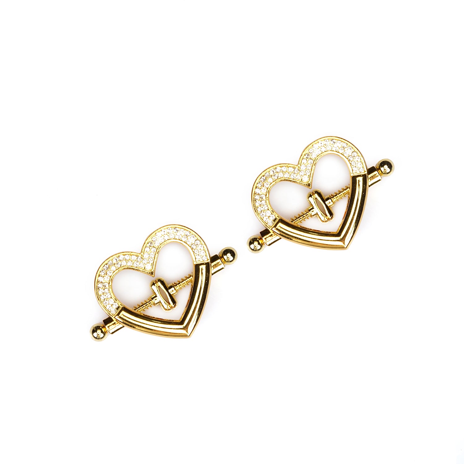 Heart nipple clamps 3 colors