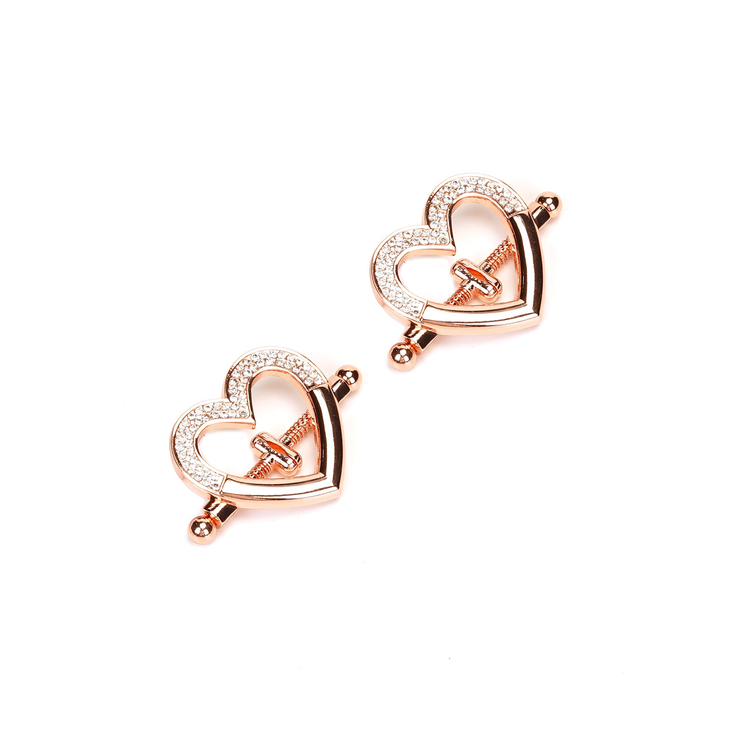 Heart nipple clamps 3 colors