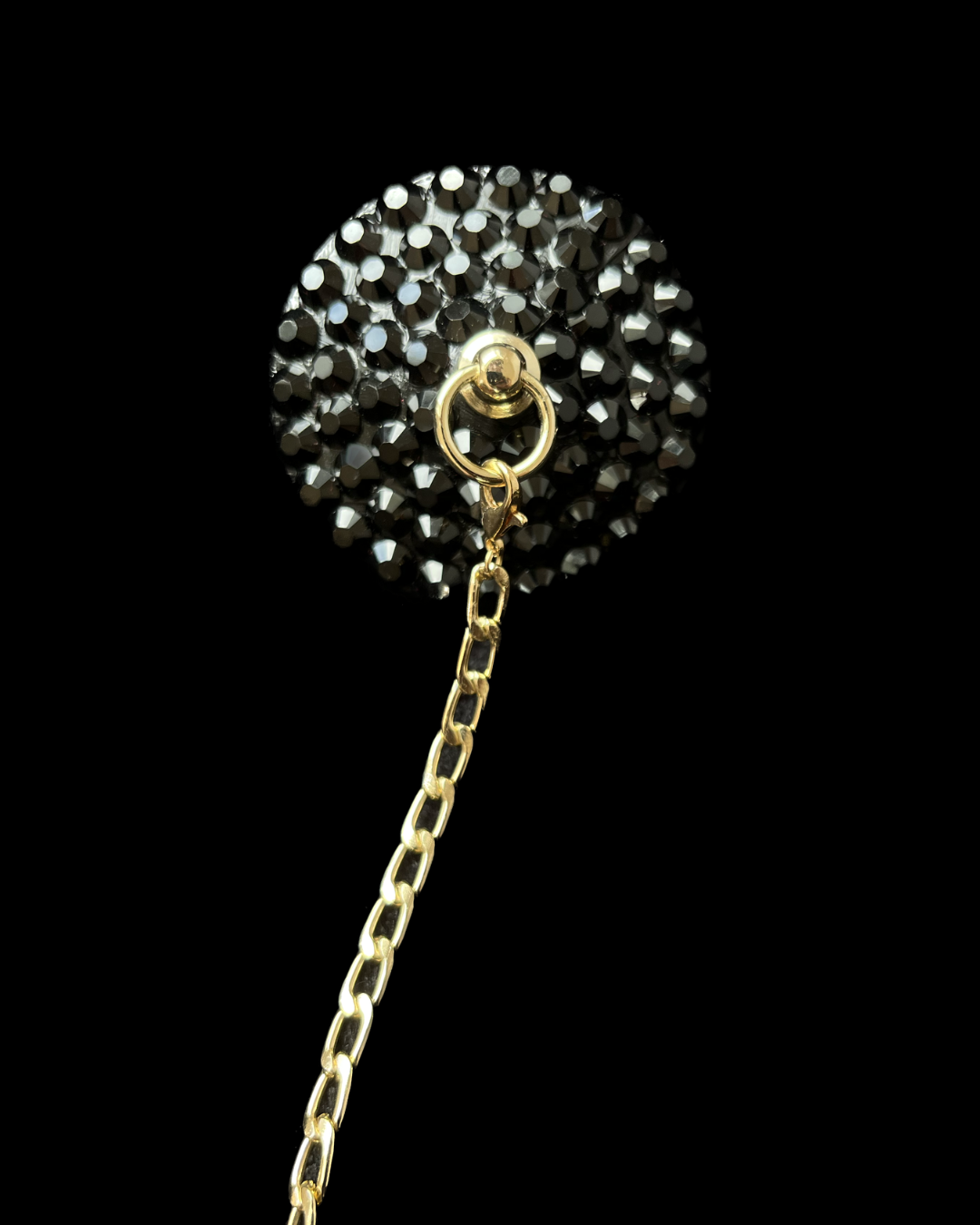 Diamond nippies covers with chain