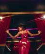 Latex balcony dress