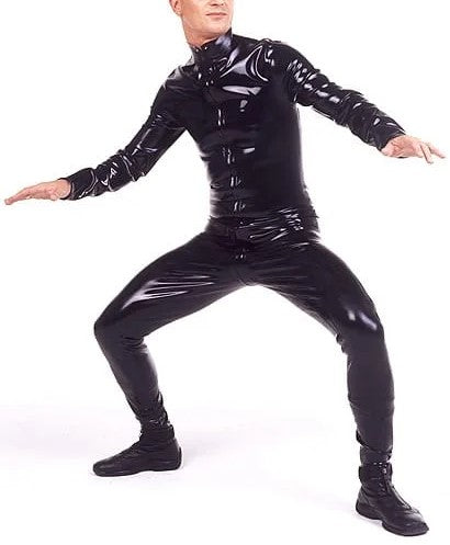 Catsuit zippé latex