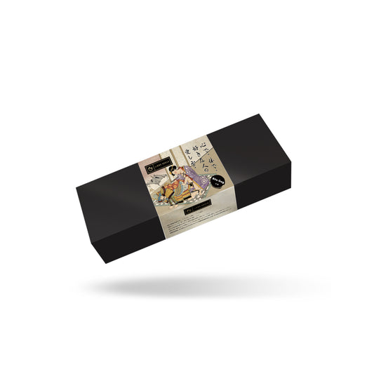 Thick black leather & matte gold connector