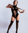 Laced latex body