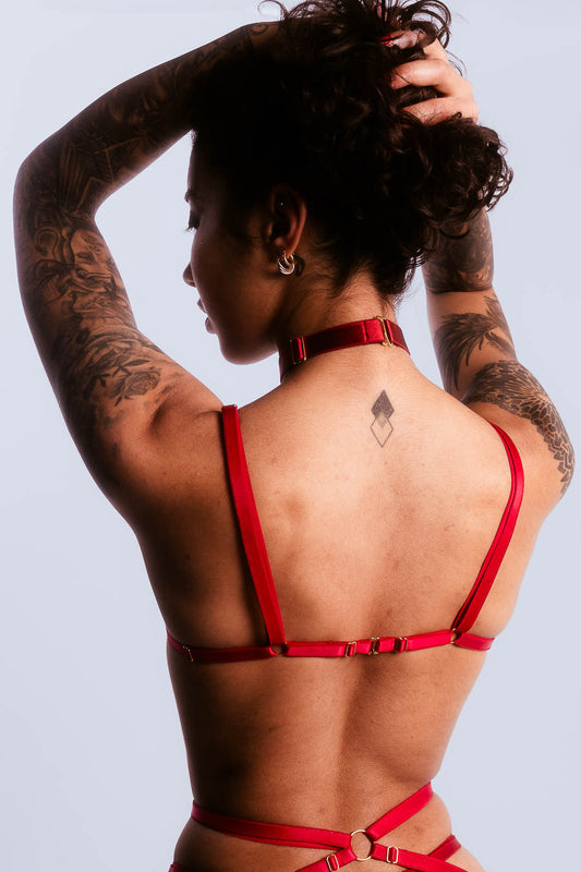 Choker Cherry rouge