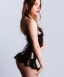 Latex miniskirt