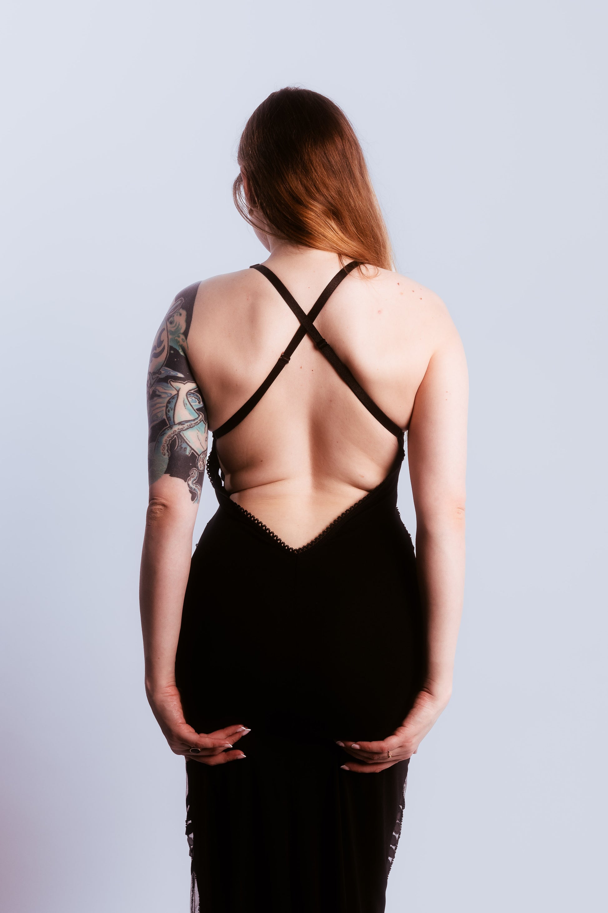 Diana Long Black Dress