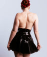 Latex flared skirt