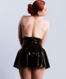 Latex flared skirt