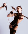Gag Ball en cuir bordeaux