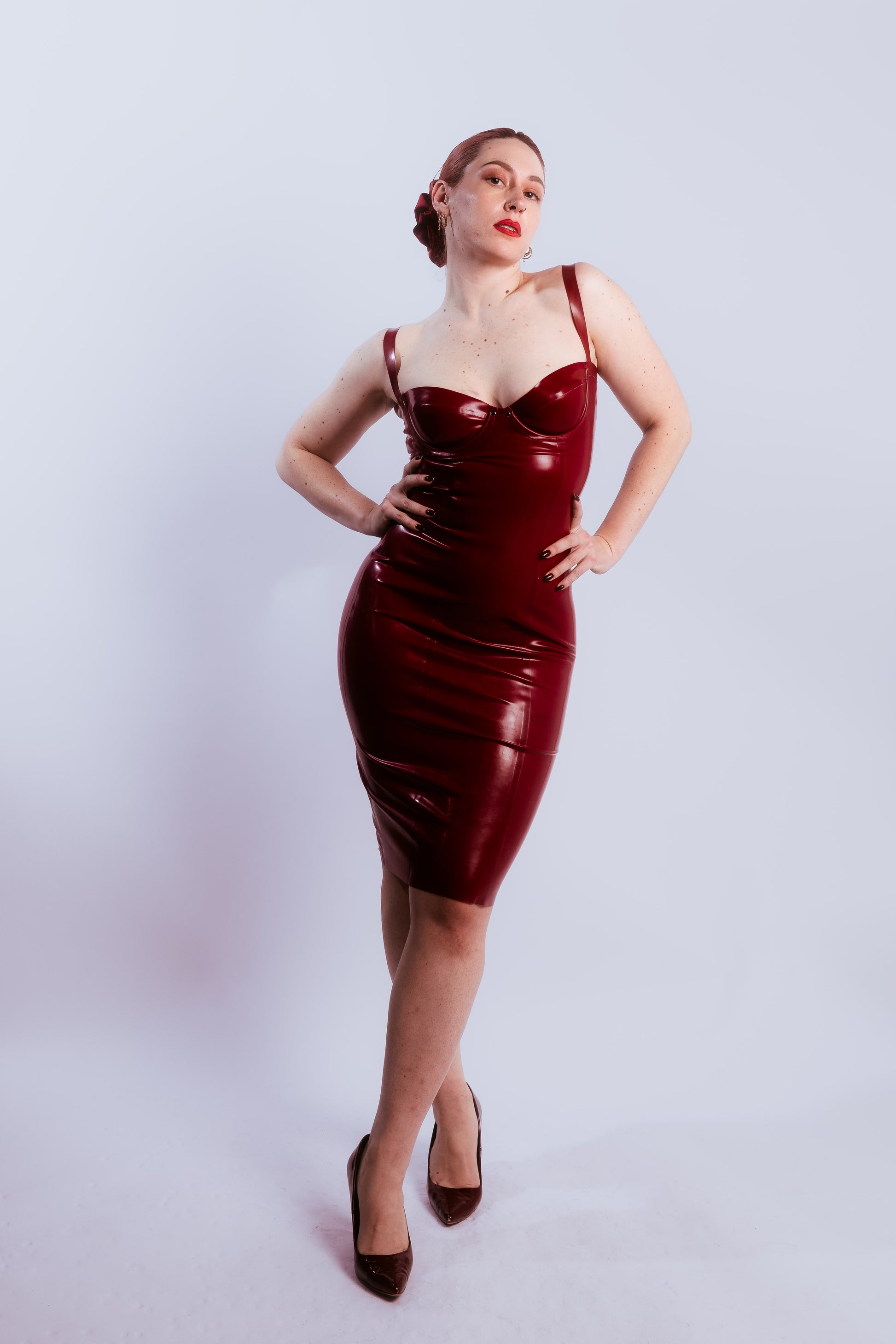 Latex balcony dress