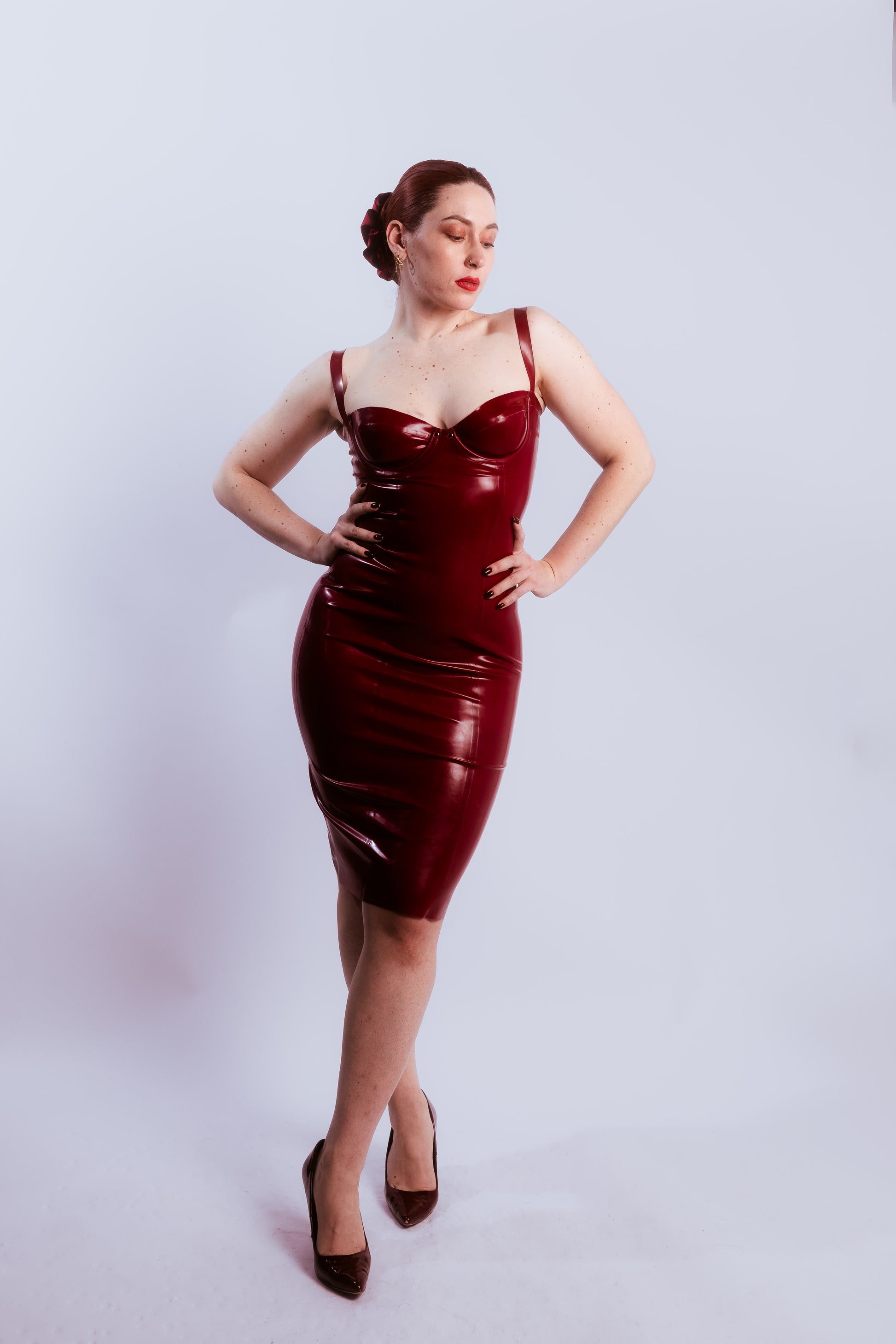 Latex balcony dress