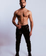 Faux leather cargo