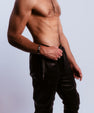 Faux leather cargo