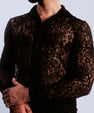 Chemise transparente en dentelle