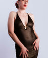 Cecile Gold Mesh Dress